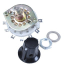 Plastic Knob 1P6T 1 Pole 6 Throw Band Channel Rotary Switch Selector W4I4