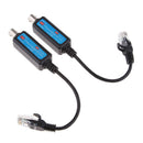 Plastic ABS Video Balun Passive Video Balun IP Over Coaxial Extender Black