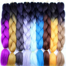 Hair Wigs 24Inch Synthetic Jumbo Braids Hair 100G/Pack Hair Blonde Crochet