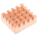 4pcs Copper+Aluminum Cooling Heatsink Blind Radiating Fin for Raspberry Pi 4 FT