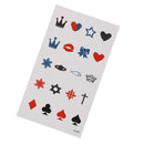 5Pcs Fishing Crown Waterproof Temporary Tattoo Temporales Glitter Sleeve Tat ME