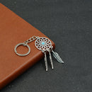 Keychain, Car Key Pendant Dreamcatcher Turquoise Feather Tassel Keychain fo A9F7