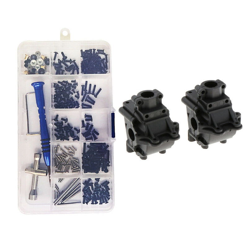 RC Crawler Car Screws & Nuts + Gearbox Upper Lower Housing for WLtoys 144001