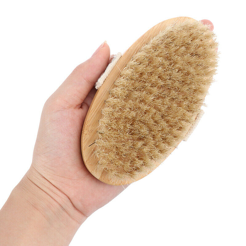 Body Bath Brush Natural Exfoliator Shower Scrub Bath Clean Wooden Bristle Br Kw