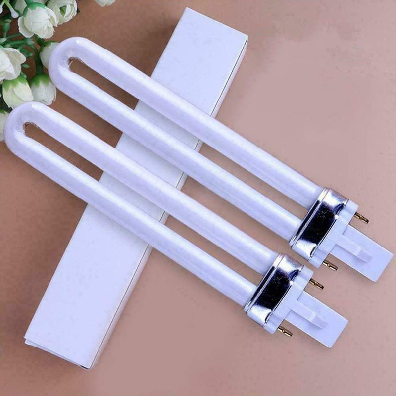 9W Uv White Lamp Tube Light Bulbs CCO Gel Nail Art Replacement Curing Bulb B6H5