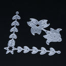 Leaf and Flower DIY Metal Stencil Scrapbook Craft Cutting Die