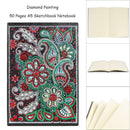 DIY Mandala Special Shaped Diamond Painting 50 Pages A5 Sketchbook Notebook