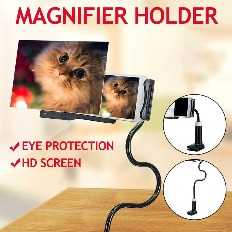 Mobile Phone Video Screen Magnifier Rack Projection Bracket (8 inch Black) A