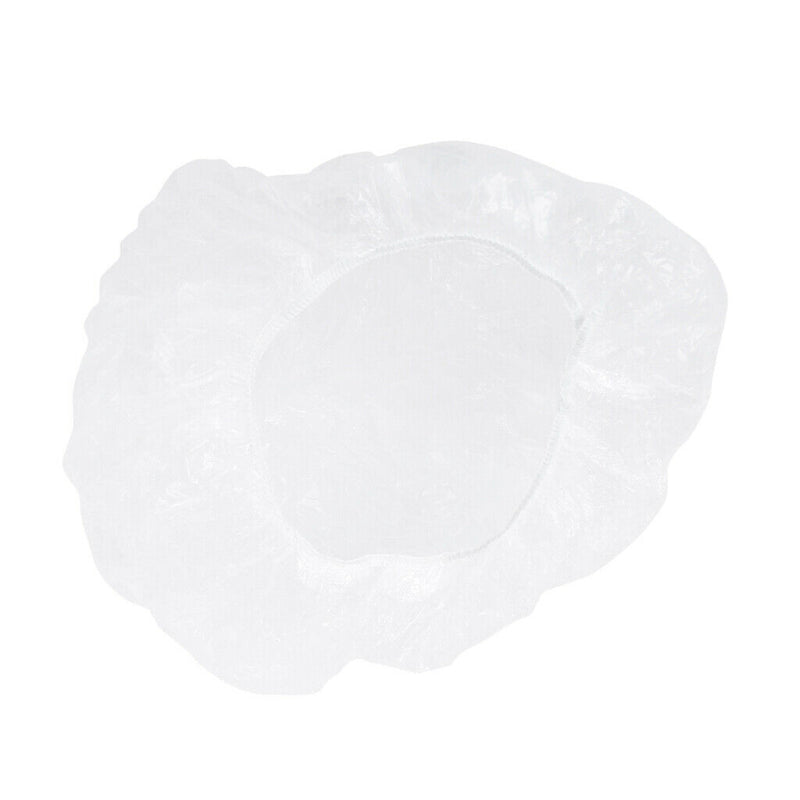 100 Pack Thick Clear Bath Caps Perming Hair Cover Shower Cap for Spa Hotel Salon