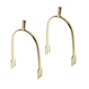 1 Pair Zinc Alloy Horse Spurs Equestrian Horse Riding Spurs for Men Golden