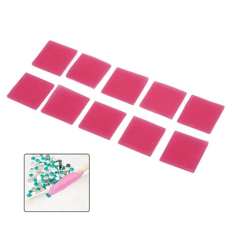10pc Nail Art Rhinestone Picker Gel Cube Gel Gem Picker Nail Dotting ToolYUSE