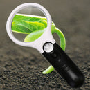 3LED Light 12X Handheld Magnifier Reading Magnifying Glass Lens Jewelry  OZ