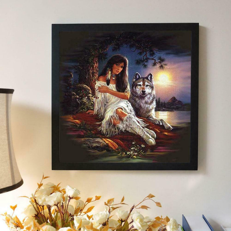 5D DIY Full Drill Diamond Painting Beauty Embroidery Craft Kit Decor (0523)