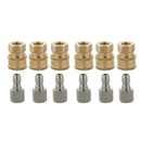 12-Set Pressure Washer Hose Connector Adaptor Garden Watering Sprayer Tool