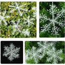 180PCS Home Decorating Window Arrangement Simulation Snowflake
