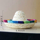 3Pcs Mini Hats Crazy Nights Mexican Hat Desktop Party Supplies Carnival Party