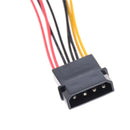 IDE 4-Pin To 4X 3-Pin TX3 Case Cooling Fan Power Adapter Converter Cable JS