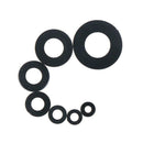 350pcs Black Nylon Flat Washer Assortment Kit Set Car Accessories