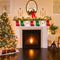24PCS 7" Christmas Mini Stockings digital Countdown Stock Candy Storage Stocking
