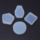 Silicone Mold Diy Jewelry Making Round Geometric Fan Shape Pendant Epoxy Re