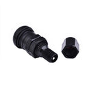 4pcs Aluminum Bolt-in Car Tubeless Wheel Tire Valve Stems With Dust Caps Black