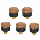5x Replacement 10mm Pool Billiard Cue Stick Ferrules Screw-On Tips Q9V5 E3I R5M1