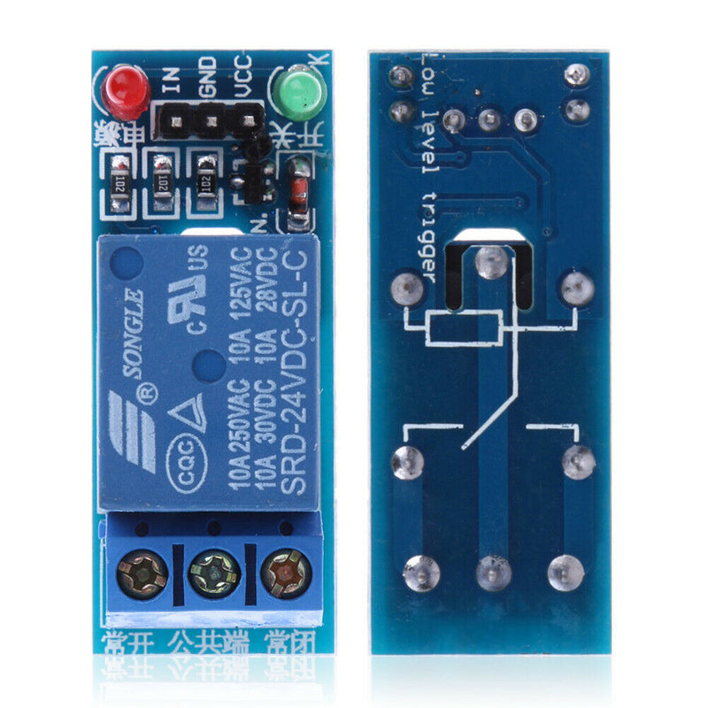 5Pcs 24V 1-Channel Relay Module Optocouple Board Shield for PIC AVR DSP ARM