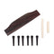 Acoustic Guitar Replacement Set Ebony Bridge End Pins Bone Saddle & Nut and