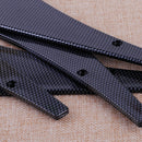 4X Car Front Bumper Lip Splitter Fins Spoiler Canards Body Refit Carbon Texture