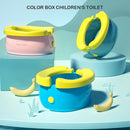 Portable Baby Potty Training Seat Folding Toilet Urinal Chamber Pots (Blue) A