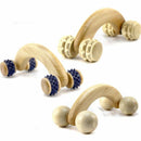 Skin Round New Natural Wooden Massager Curved Round Body Roller Massager Ha V3S3