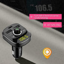 Bluetooth Wireless Car Kit FM Transmitter Handsfree Type-C Play Charging Mu M7Z6