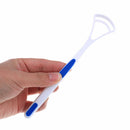 2Pcs Tongue Clean Bad Breath Scraper Brush Handle Hygiene Dental Care Cleaning F