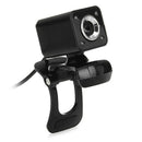 480P 30W 4 LED HD Webcam Camera + USB 2.0 Microphone for Computer PC Laptop