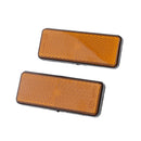 2 Pieces Universal Motorcycle Motorbike Motor Scooter Rectangle Reflectors -