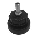 Plastic IBC TANK ADAPTER 3.2" Fine Thread Input x 0.6" Output Tank Connector