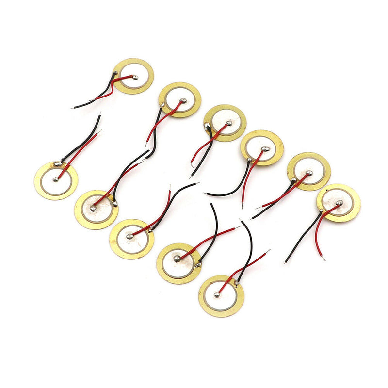10x Piezoelectric Piezo Ceramic Wafer Plate Dia 15mm For Buzzer Loudspeaker  Bt