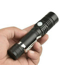 Super Bright 50000LM T6 LED Flashlight Rechargeable Zoom Torch 18650 3 Modes J7