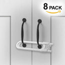 Sliding Cabinet Lock (8-Pack) | Multi-Purpose Baby And Child Protection Loc A9S7