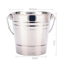 Polished Ice Bucket Container Champagne Cooler Cafe Bar Supply Barware 2.8L