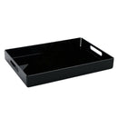 Food Service Tray Breafast Drinks Cake Trays Acrylic Makeup Organizer Black