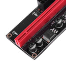 009s 1x to 16x PCI Express Riser Card USB3.0 Cable Dual 6Pin for BTC Mining