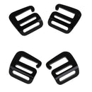 4 Pcs 1'' G Hook Outdoor Webbing Buckle Luggage Sack Strap Belt 25mm Black