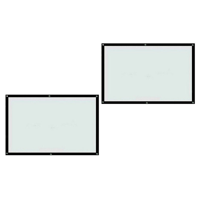 2 Packs 60'' 16:9 Pull Down Projection Projector Screen