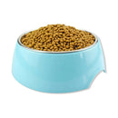 Pet Dog Cat Feeder Food Water Bowl Food Dispenser Dish Fountain Pink - L