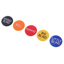 20Pcs BIG BLIND LITTLE BLIND MISSED BLIND KILL RESERVED Plastic Poker Chips