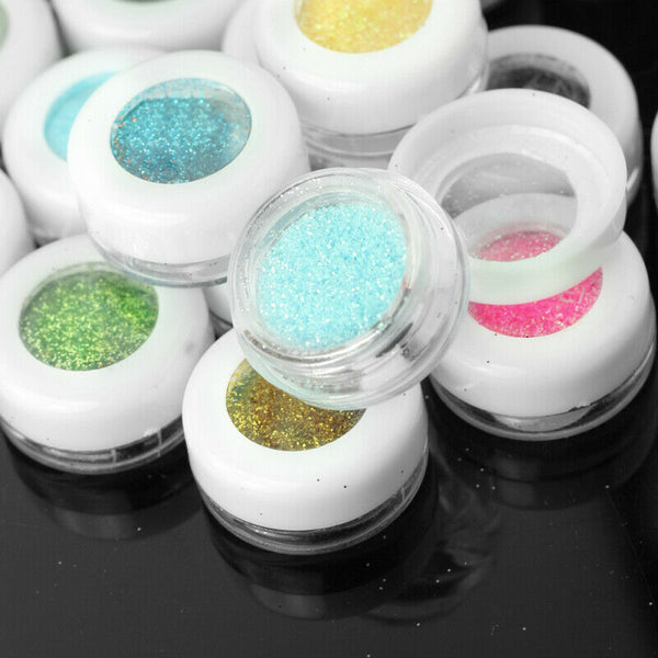 30pcs Colors Assorted Makeup Mineral Eye Shadow Pigments Glitter Art Cosmetics