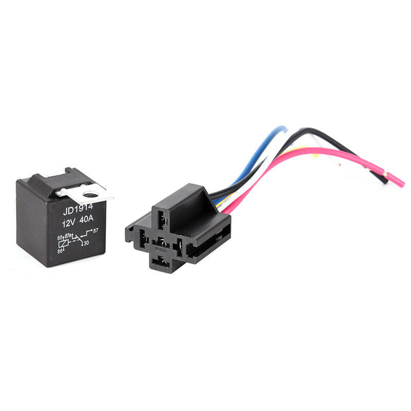 Waterproof Automotive Relay 12V 5Pin 40A Car Relay 12V 5Pin With Relay Socket 3C