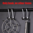 Drilling Free Kitchen Bathroom Office Stainless Steel Home S Shaped Hook Bedroom
