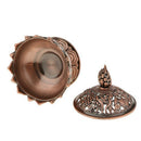 Lotus Incense Smoke Cone Aroma Burner Holder Stove Backflow Censer Decor -